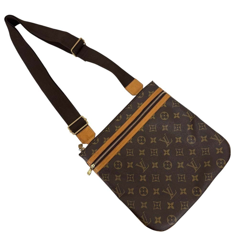 Louis Vuitton Pochette Bosphore Monogram Brown Shoulder Bag Crossbody